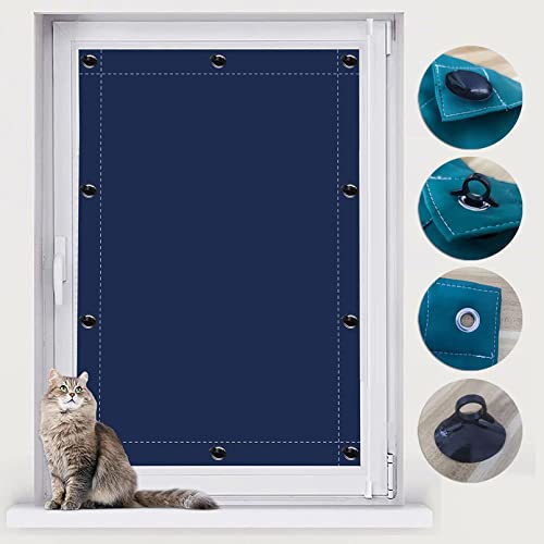 Cortina opaca para ventana de techo, cortina opaca para tragaluz, persiana opaca de protección contra el calor, protección UV con ventosa, sin taladrar