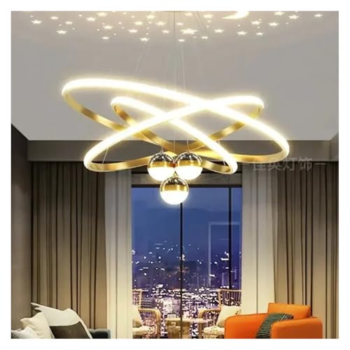 Lampe à projection étoilée et lustre LED pour cuisine et séjour