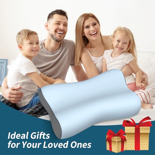 image for Polovo Cervical Neck Pillow, Contour Memory Foam Pillows for Neck Pain