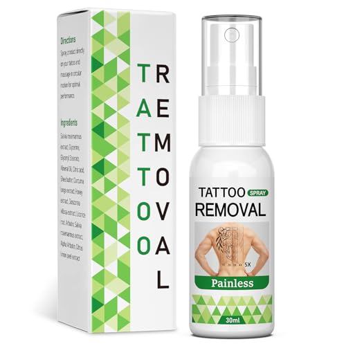 Tattoo Removal Cream & Tattoo Remover Painless Tattoo Fade Cream for Men & Women Skin Removal Cream Fast-Absorbing & No Scars Left with Natural Ingredients 1 Floz