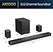 Hisense AX5120G 5.1.2Ch Sound Bar with Wireless Subwoofer, 420W, Dolby Atmos, Bluetooth 5.3, EzPlay, 4K HDMI Pass Through, Roku TV Ready, DTS: X, HDMI/AUX/ARC/Optical/USB, 7 EQ Modes