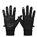 Gants d'hiver, Gants à Écran Tactile Plein Doigt Gants de Cyclisme Réglable Gants de Neige Etanche Coupe-Vent Antidérapant pour Course à Pied, Vélo, Ski, Randonnée, Chasse, Camping