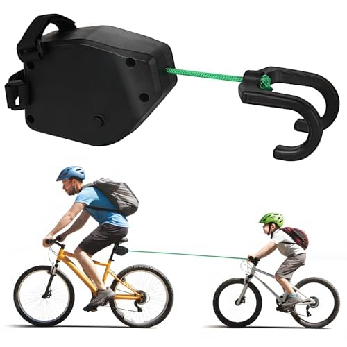 Abschleppseil für Fahrrad und Kinder - Einziehbare Bike Traktionsseil...