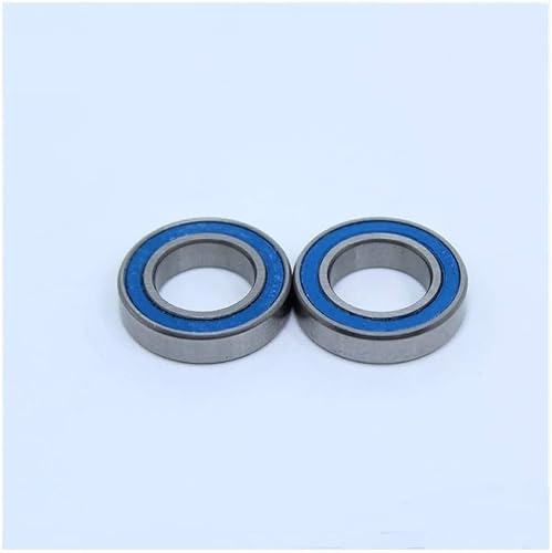 TBZOQAID 6801-2RS Bearing 12x21x5mm for RC Motor Double Sealed Blue Thin Section Miniature 6801 RS Ball 2RS 10PCS