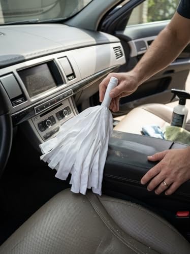 Image of Microfiber Cleaning Mop - Ultra Absorbent Floor Duster - Lint-Free & Scratch-Safe - Machine Washable - for Hardwood, Tile, and Marble