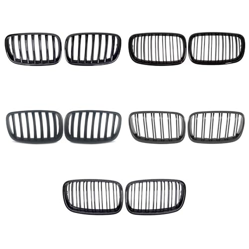 Rejillas superiores delanteras para X5 E70 y X6 E71 2007-2014 en acabado negro mate 3