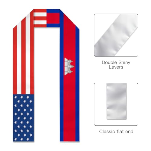 America Flag and india indian flag Sash Stole Shawls Graduate Shawl Wraps Scraf4