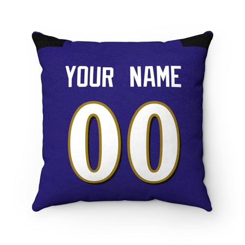 Image of ANTKING Throw Pillow 2 Pack Custom Any Name and Number Personalized Gift for Men Women Boys
