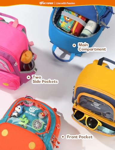 SKYSPER Small Toddler Backpack with Safety Anti-lost Leash Kids Travel Daypack for Preschool Kindergarten for Boys Girls - Image 6
