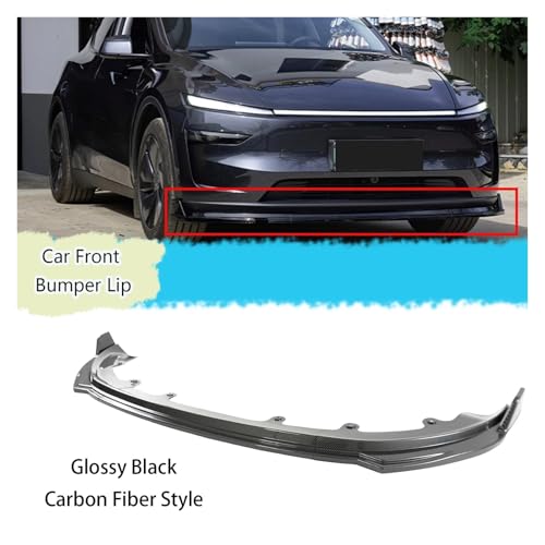 Alerón de labio de parachoques delantero protector para Tesla Model Y 2025 2