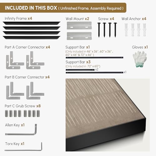 SIGNWIN 36"x60" Extra Large Framed Wall Art Minimalist Neutral Line Pattern Beige Abstract Print for Home Living Room Bedroom Decor (Frame Assembly Required) - Image 5