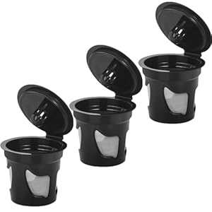 3 Pack Reusable Coffee Pod for Ninja Coffee Maker, 3 Pack Reusable K Cup Refillable Pods Coffee Filter for Ninja CFP101 & Ninja PB051 Coffee Maker