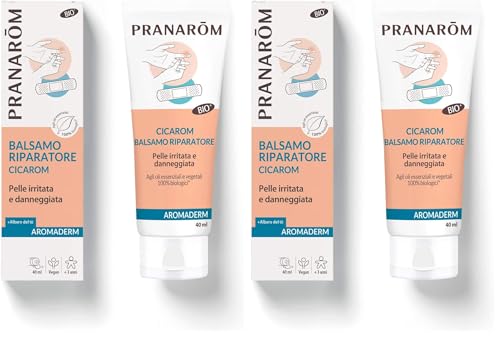 PRANAROM - Aromaderm - Cicarom - Balsamo Reparador Bio - 40ml (Paquete de 2)