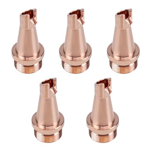 WTTTOOLS Laser Welding Nozzle 5 Pcs Laser Welder Nozzle Tip Kit FS-16 Copper Nozzles M16 H38 for Portable Laser Welding Gun Laser Welder Head Laser Welding Machine Wire Feeding