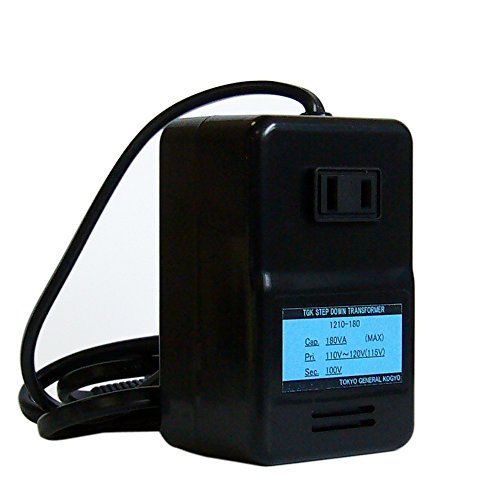 変圧器工房 日本製 変圧器 ステップダウントランス 180W 110〜120V→100V アメリカ・カナダ向け 1210-180 (海外滞在用)