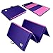 We Sell Mats Folding Exercise Gym Mats, 4 x 8', Purple/Pink