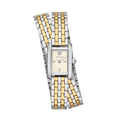 Tory Burch Women's Mini Eleanor Two-Tone Double Wrap Stainless Steel Watch (TBW1093)