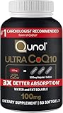 Qunol Ultra CoQ10 100mg, 3x Better Absorption, Patented Water and Fat Soluble Natural Supplement Form of Coenzyme Q10, Antioxidant for Heart Health, 60 Count Softgels