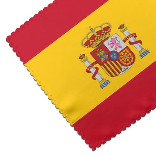 Sets de table drapeau espagnol lavables pour protéger et décorer la table - 7