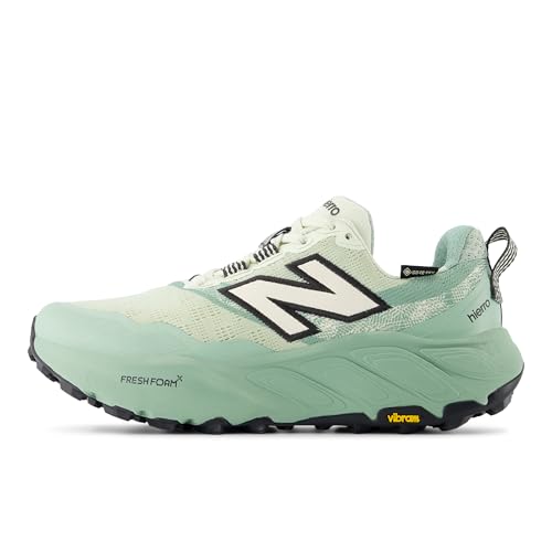 New Balance New Balance Women's Fresh Foam X Hierro V9 Gore-TEX Trail Running Shoe, Mineral/Permafrost/Mosaic Green, 13 W