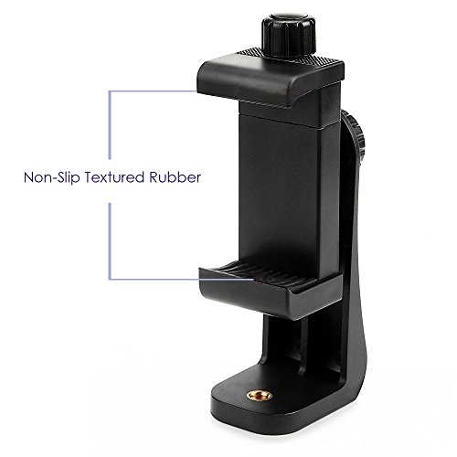 Acuvar Heavy Duty Rotating Smartphone Tripod Mount Holder. Fits Iphone 11 Pro Max, 11 Pro, 11, X Xs Max Xr 8, 8+, 7, 7 Plus, 6, Se 2, Samsung Note Galaxy S20 S10 Android And Many Phones #TOP3