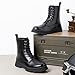 Jousen Mens Boots High Top Motorcycle Boots Fashion Zipper Mens Casual Boots Chukka Dress Combat Boots(AMY8418 black 11)