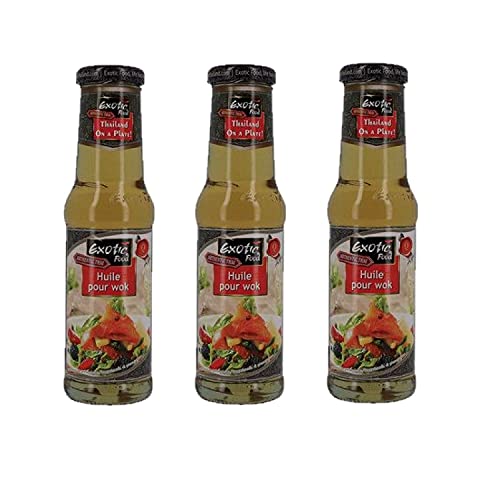 Huile pour wok lot de 3 flacons 250ml pour réussir vos sautés asiatiques