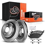 Replacement Parts for 352mm Rear Disc Rotors&Brake Pads for Dodge Ram 1500 05-10 Durango Aspen 5Lug