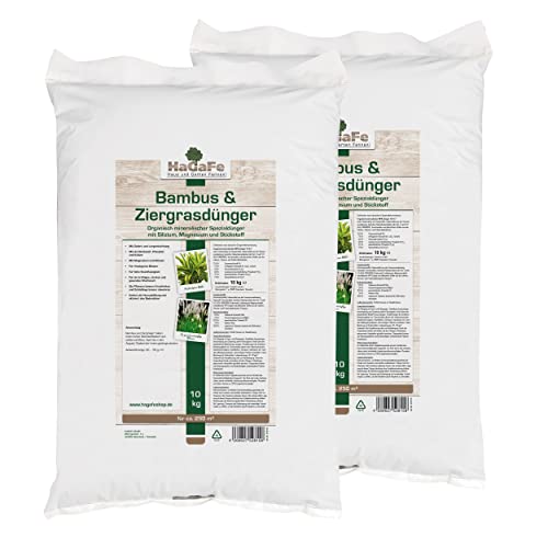 Preisvergleich Produktbild HaGaFe Bambusdünger & Ziergrasdünger Spezialdünger Dünger mit Silizium Magnesium Stickstoff (20 kg (2 x 10 kg))