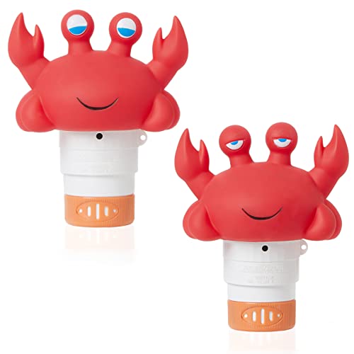 Xy-Wq Crab Chlorine Floater For 1" Tab Only, Mini Floating Pool Chlorine Dispenser #TOP7