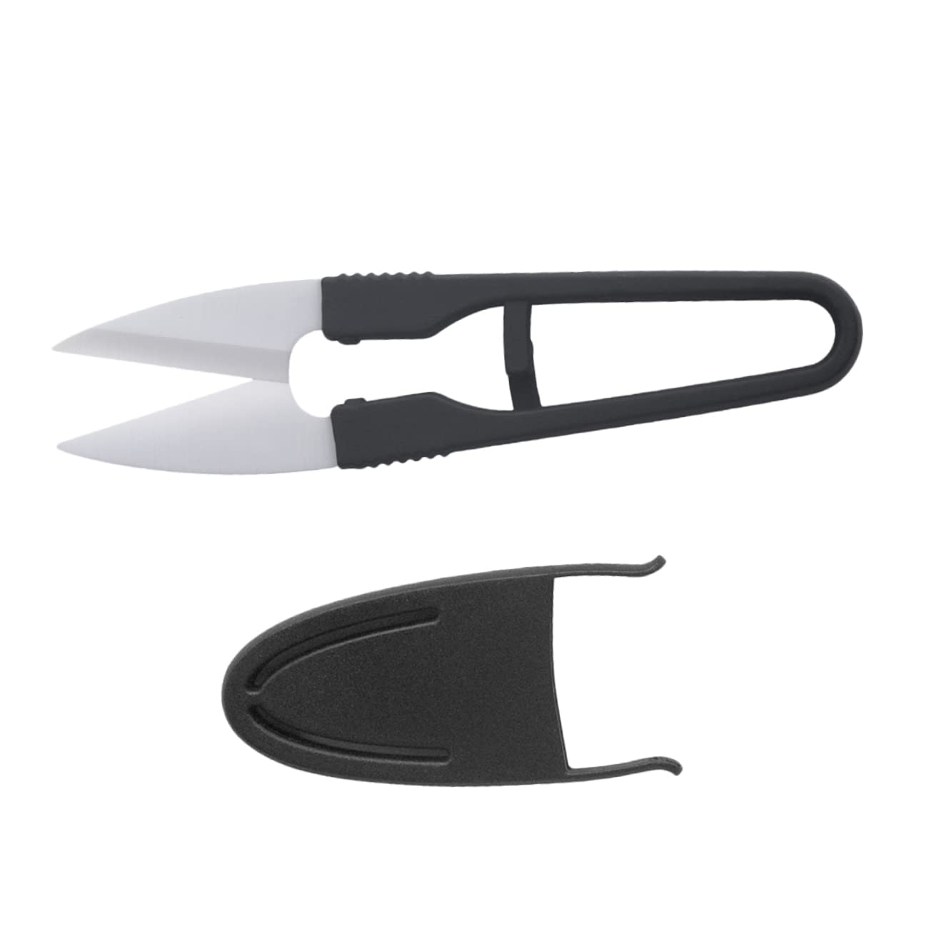 SHINEOFI 4piezas Tijeras Cerámica Con Mango De Plástico y Cubierta Mini Tijeras De Pesca Para Bordado y Manualidades Cortadores De Hilo y Diseño Ergonómico y Punta Afilada