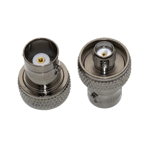 Adaptateur coaxial noir BNC femelle-femelle SMAJ-BNCK rond