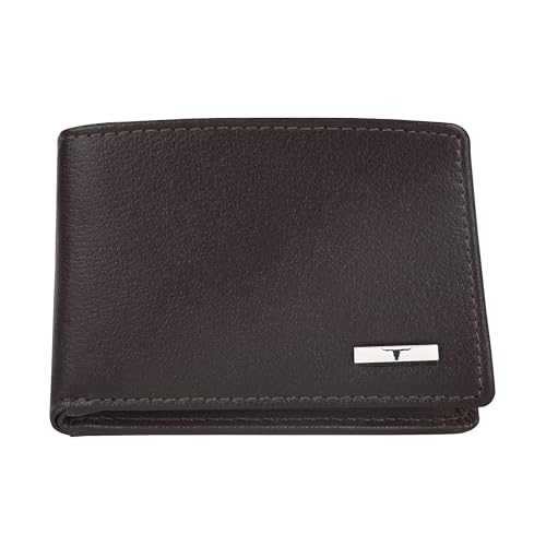 Image of URBAN FOREST Fred Aniline Brown Leather Wallet for Men