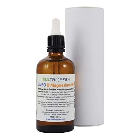 DMSO & Magnesium Oil Mixture by Dr. Hartmut Fischer (3.4 Oz), Pharmaceutical Grade Ingredients, High Purity, Low Odor, Heiltropfen® Cover