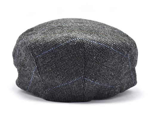 Bonnet d'hiver plat gris chaud et léger de taille S mixte