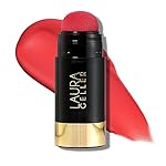 LAURA GELLER NEW YORK Serum Blush Tint, Lightweight Liquid Blush for Cheeks, Weightless Watercolor Sheer Finish, Graceful Guava