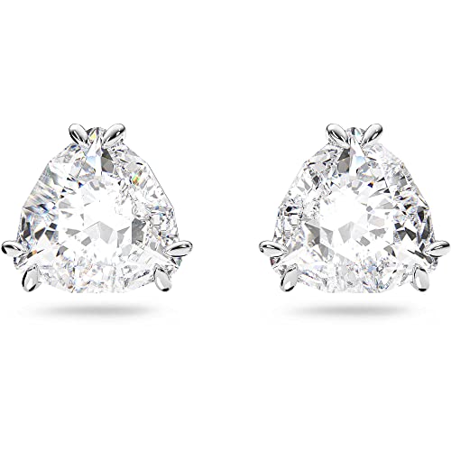 Swarovski Millenia Ohrstecker, Rhodinierte Ohrringe mit Strahlendem Swarovski Kristall