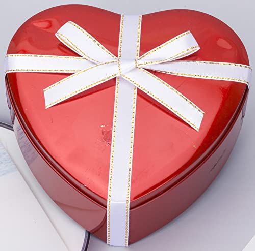 Yaseo 50 Yards 3/8 Inch White Satin Ribbon With Gold Edges, Gold Border Fabric Ribbons For Gift Wrapping And Crafts #TOP1