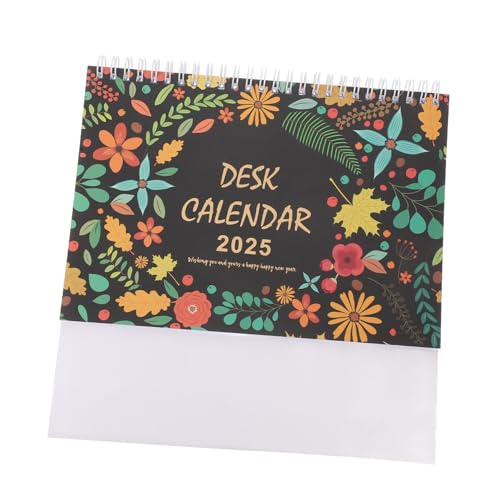 TIDTALEO 年 卓上カレンダー 大判スタンディングデスクカレンダー 月間ページ別表示 厚仕様 書き込みやすいノート欄付き シンプルで機能的な