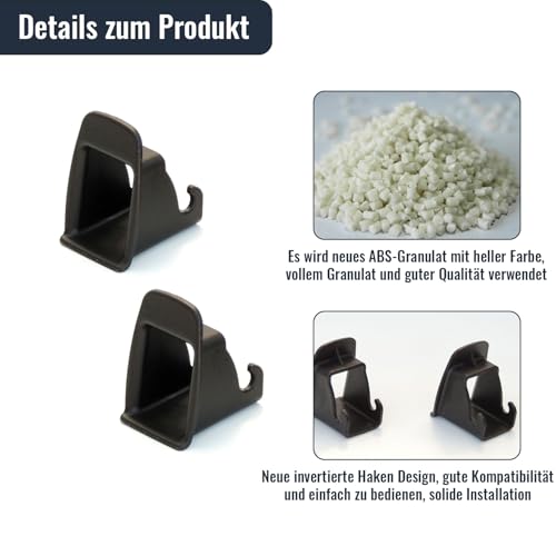 Esshogo 2 Stücke Isofix Einführhilfe, Isofix Adapter, Dauerhaft Isofix Nachrüsten, Isofix Nachrüsten Universa, Universal Kindersitzhalterung