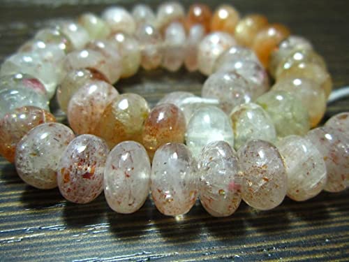 Sunstone big rondelle LKBEADS fil de 7 pouces pour création bijoux