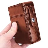 Étui de support | Cuir PU rétro – Boîte de rangement portable en acier...