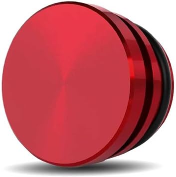 Cigarette Lighter Plug, Aluminum Waterproof Dustproof Car Cigarette Lighter Socket Cover Cap, Universal for Car Power Port Outlet, Auto Decoration Accessories Red