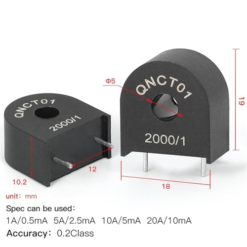 Transformateur de courant QNCT02 pour circuit imprimé 10A à 50A - 2