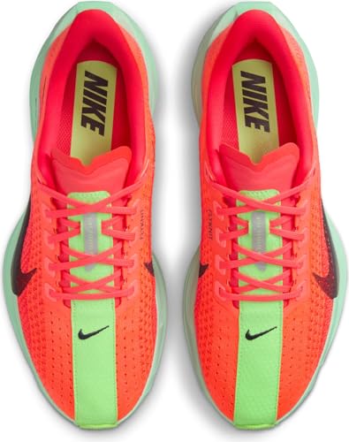 Nike Pegasus Plus Women's Road Running Shoes (FQ7261-600, Bright Crimson/Lime Blast/Mint Foam/Cave Purple) Size 8