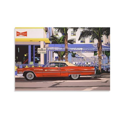 �C���X�g���[�^�[��؉p�l�I�[�V�����h���C�u�|�X�^�[ �p�l�� ���_���������� �ǂ̊G �C���e���A �z�[���A�[�g���[�N08x12inch(20x30cm)