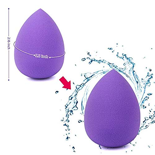 Makeup Sponges, ESARORA 6 Pieces (3+3) Foundation Blending Sponges Flawless Makeup Blender for Liquid Creams and Powders - Multi Color and Saving Money Makeup Sponge