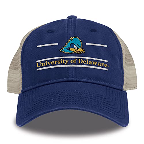 The Game Split Bar Design Trucker Mesh Hat, Royal, Adjustable, Delaware Fightin' Blue Hens