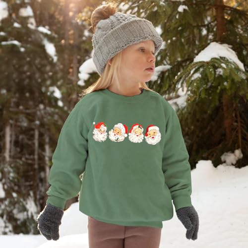 Toddler Boy Girl Christmas Sweatshirt Kid Xmas Santa Graphic Shirt Tops Baby Long Sleeve Crewneck Winter Clothes2