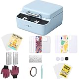 HTVRONT Phone Case Heat Press Machine Bundle Compatible with iPhone & Android - with 20 Pcs Sublimation Film, and Phone Case Compatible with iPhone 16(6pcs) +15 Pro Max(6pcs)